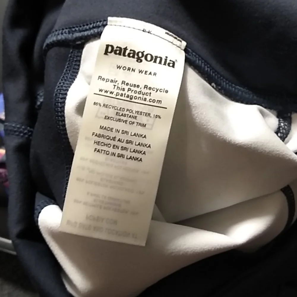 Patagonia Women's M Floral‎ Print Crop Legging Yoga Workout